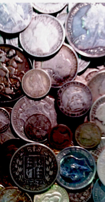# Random World lot of 20 different silver coins W20 Including antiques