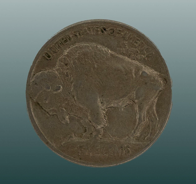 1913 Very Good Copper Buffalo Nickel Reverse Mound / 5C / Circulated