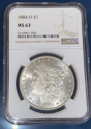 Blast White 1884 o NGC MS63 Morgan Silver Dollar - sweet!