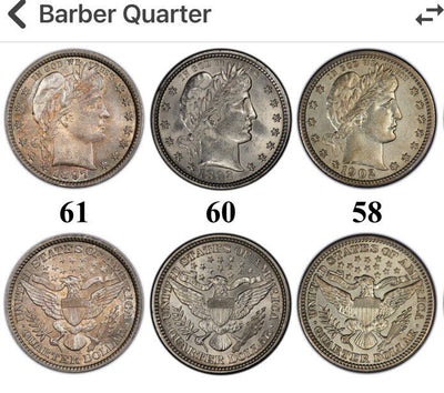 Esoteric 1909 BU Barber Liberty Laureate Quarter Super for any Collection