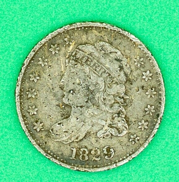 1829 Half Dime / Extra Fine Details / Early 19th Century Collectible