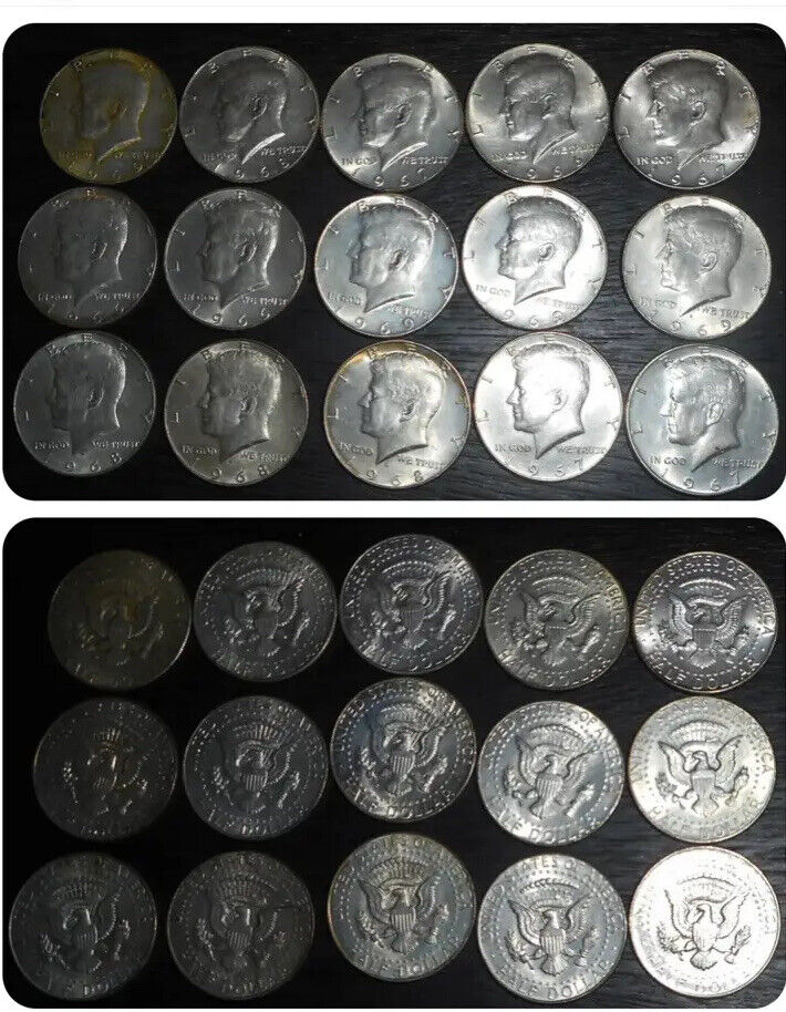Lot KG 150 Yr Old US Silver Coins 1 Kilogram Weight Mix Dates Mostly 90% Low S&H