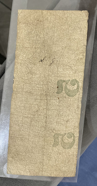 $5 1885 Egg Harbor Bank State of NJ Obsolete Note (#PM-44)Very Low Serial #248