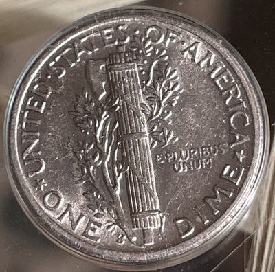 5ive Gorgeous Silver Mercury Dimes 1/2 to Full Split Bands BU Gems - Savory!