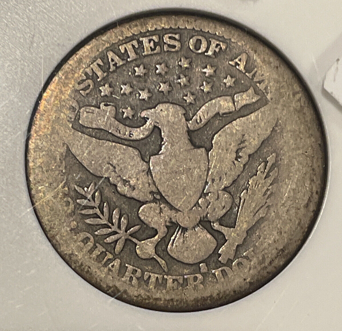 1914s Scarce Barber Quarter Very close to Good. Free S&H