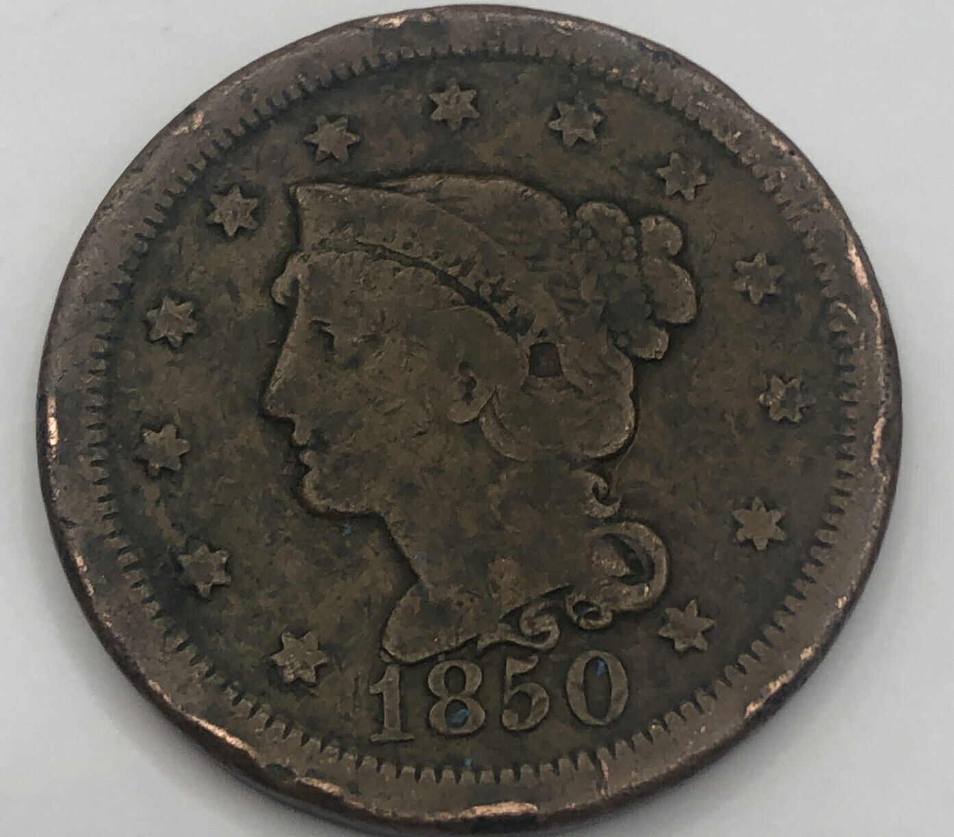 very good 1850 coronet large cent gr8 convo piece Lo Price nice item