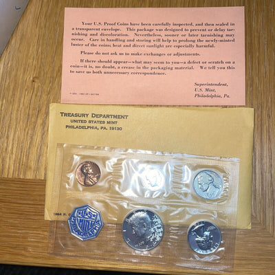 Random Date proof US Silver proofset with original box &certificate authenticity