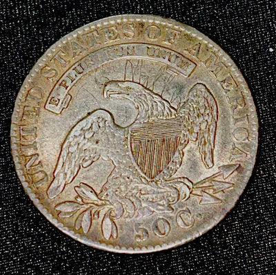 Great looking Extra Fine 1831 Capped Bust Silver Half Graffiti Dmg gr8 Filler
