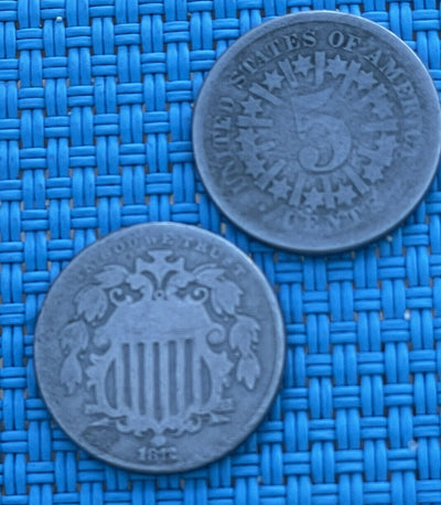 Qabala 7 Nickel Collection: 2 Shield, V, 2 Buffalo, 2 Jefferson Better Dates