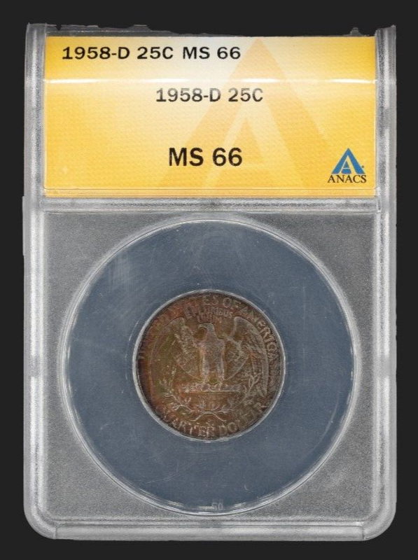 1958-D Silver Quarter / 25C / Circulated