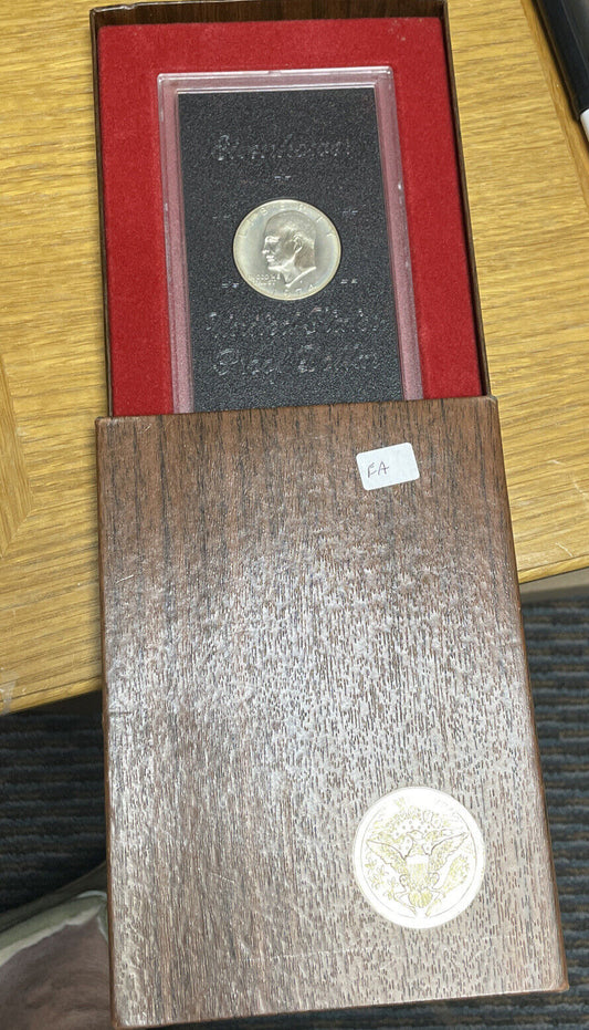 Superior1974 S Eisenhower Silver Dollar Proof Sealed and in Original Display Box