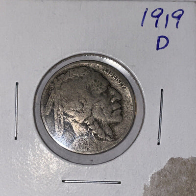 1919 d better date fine buffalo nickel great features better date gr8 deal