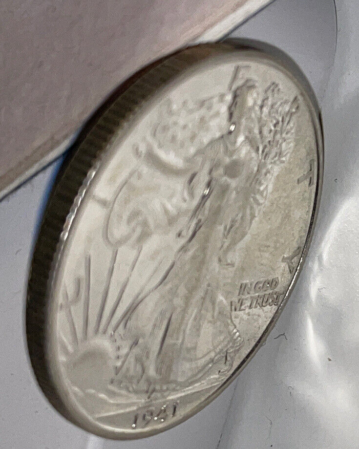 Choice Almost Uncirculated 1941 s Silver Walking Liberty Half Dollar BIN
