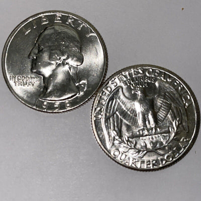 Souper 7: 4x1955D + 3x1958P GEM BU 90% SILVER 25c Fresh from Roll Free Shipping!