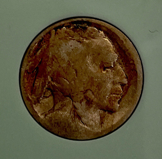 1913 d type 2 buffalo Nickel- Treated Still Scarce collector’s item