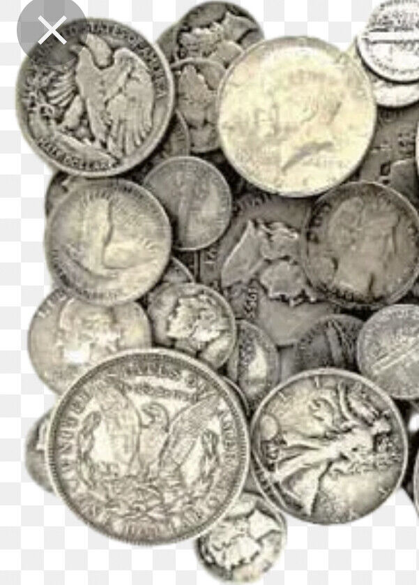 6T Top Seller-1/2pound Troy Wt US 90% silver coins no rejects or Nickles Lo Ship
