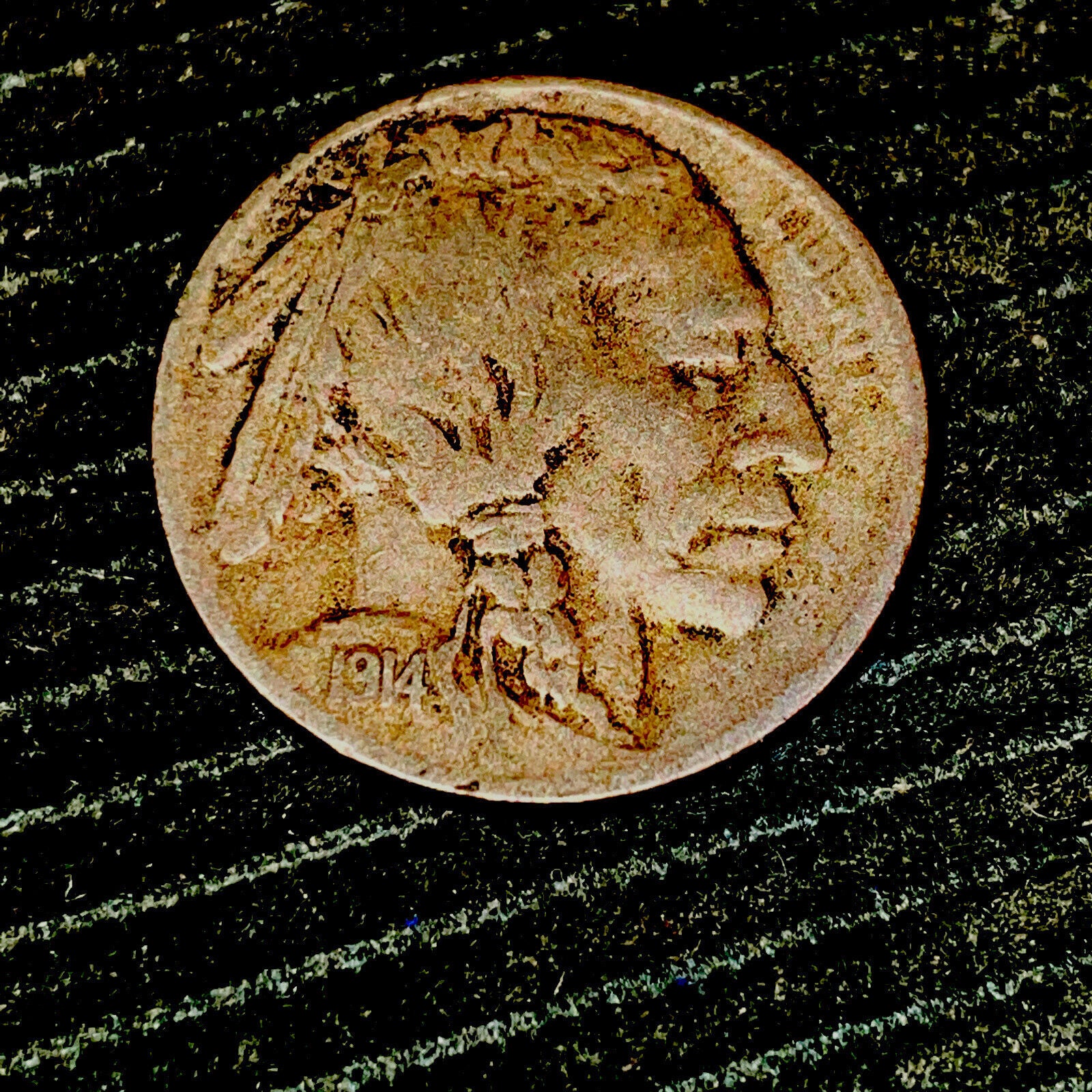 1914 S Buffalo Nickel Very Fine Med Toning Gr8 Features