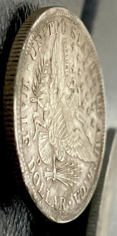 SC Scarce 1906 D silver Barber Half  (LIY Liberty showing) Full Rim Free S&H!