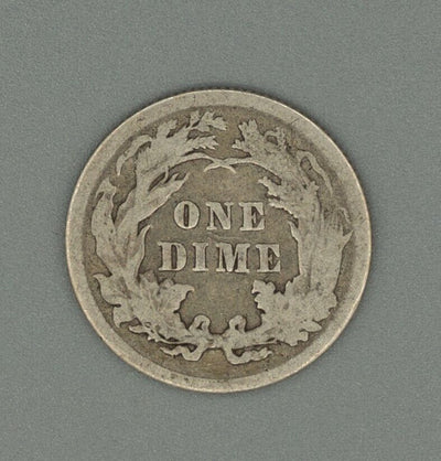 1884 Silver Seated Liberty fine dime full liberty on torso nice collectible pc