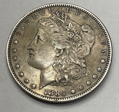 1884 s choice extra fine Morgan Silver Dollar Tough date in high grades BIN