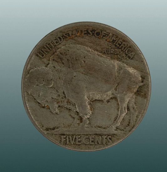 1916 Buffalo Nickel on Plain / Extra Fine Condition / Circulated