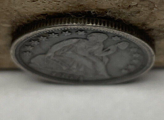 1859 Toned Almost Uncirculate Silver Seated Liberty Dime nice Heirloom