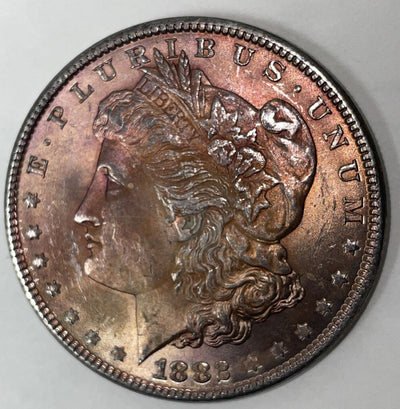 1882 GEM Uncirculated Golden Violet tone PQ Super Detail