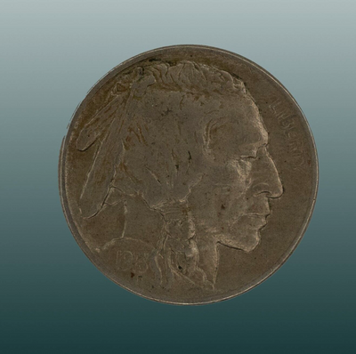 1913 Very Good Copper Buffalo Nickel Reverse Mound / 5C / Circulated