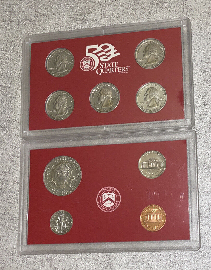 1999 S Silver Proof Set- Full issue with box & papers