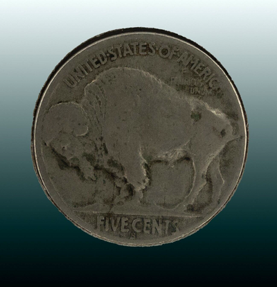 1918 S Buffalo Nickel on Plain / Good Condition / Circulated