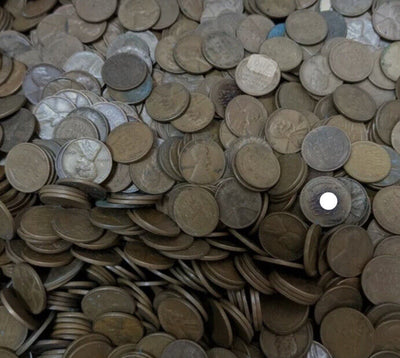 F Duffy’s Lot 1/2 ROLL (25)1909-58 LINCOLN WHEAT CENTS Unsearched +Antique100 Yr