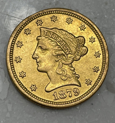 Old man Duffy’s scarce 1879 s $2.50 BU Liberty Gold Piece Zoomba! Free Shipping