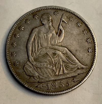 Gr8 Features 1855 o Arrows Silver Half & choice Xf+ to AU no problems
