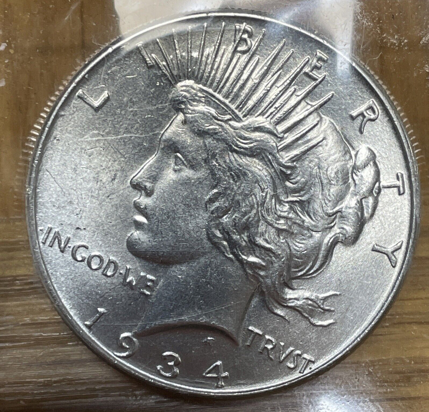1934 PQ Gem BU Silver Peace $ Blast White- an esoteric must - Pics Not Justice!