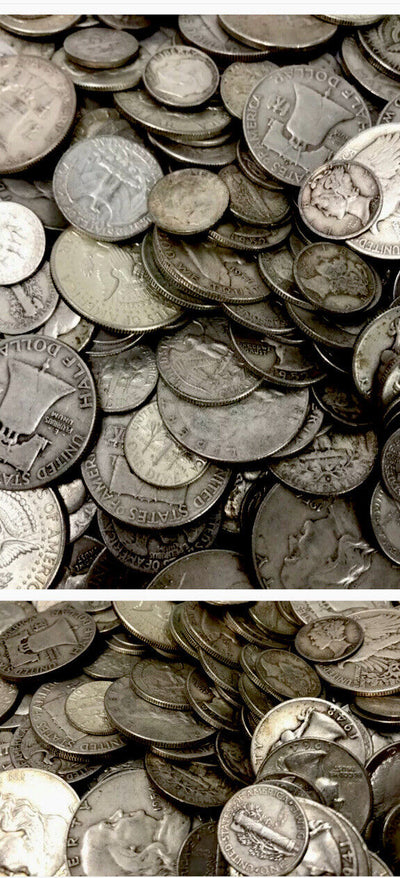8z Top Seller-1/2 Pound US silver coins 1892-1970 no "Junk" rejects FREE S & H
