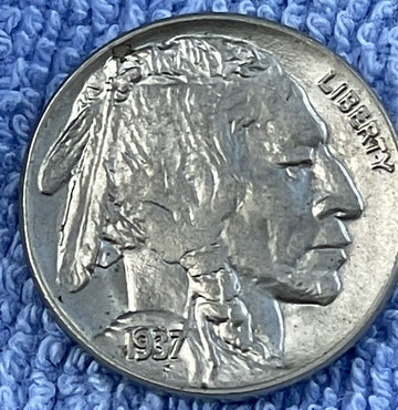 1937 Brilliant Uncirculated Indian/Buffalo Nickel. Welcome addition 2 collection