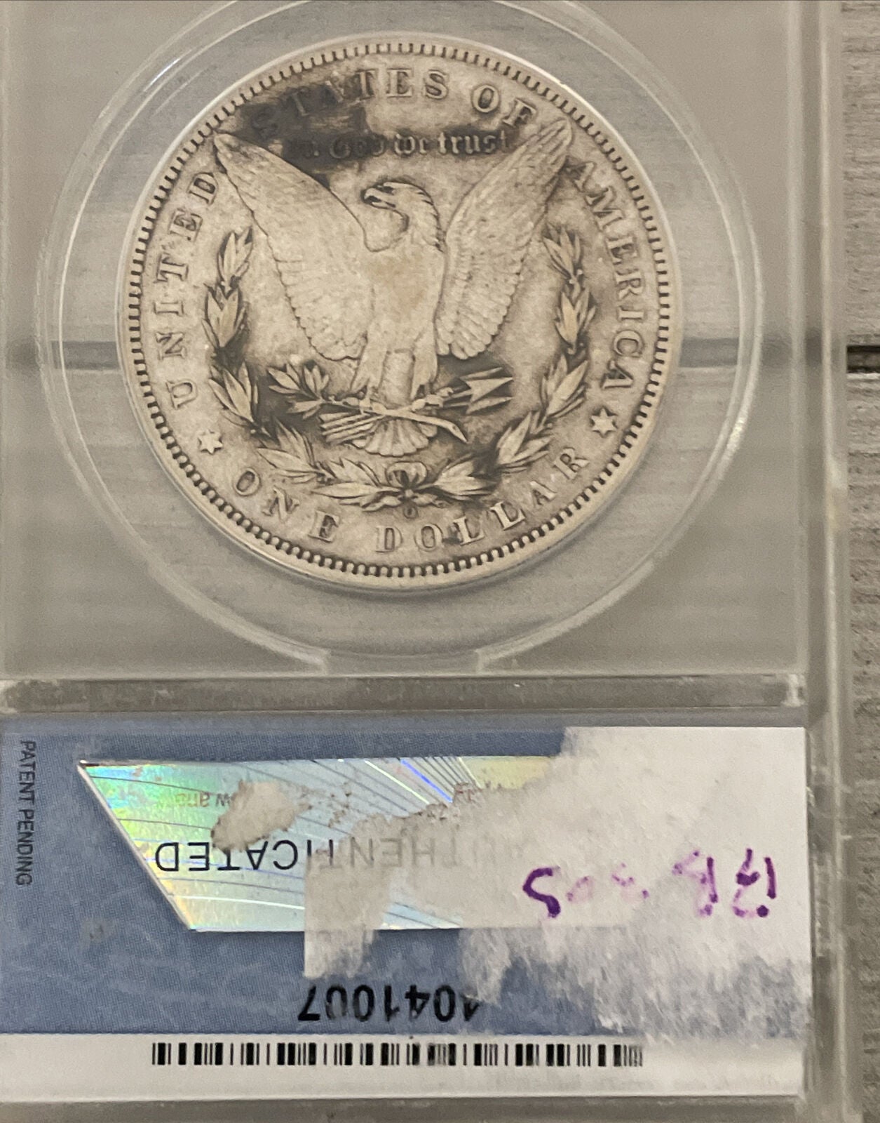 1899 Micro o Morgan $ Vam31 Top100 ANACS EF40 det population only 11 pieces!