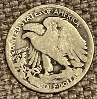 1921 Walking Liberty Silver Half Dollar Coin Good++ Key and Rare Date Free S&H