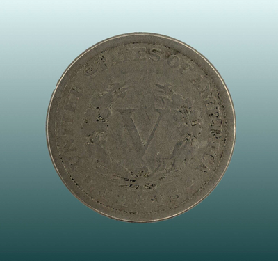 1888 Liberty 'V' Nickel / Circulated / Fine Condition