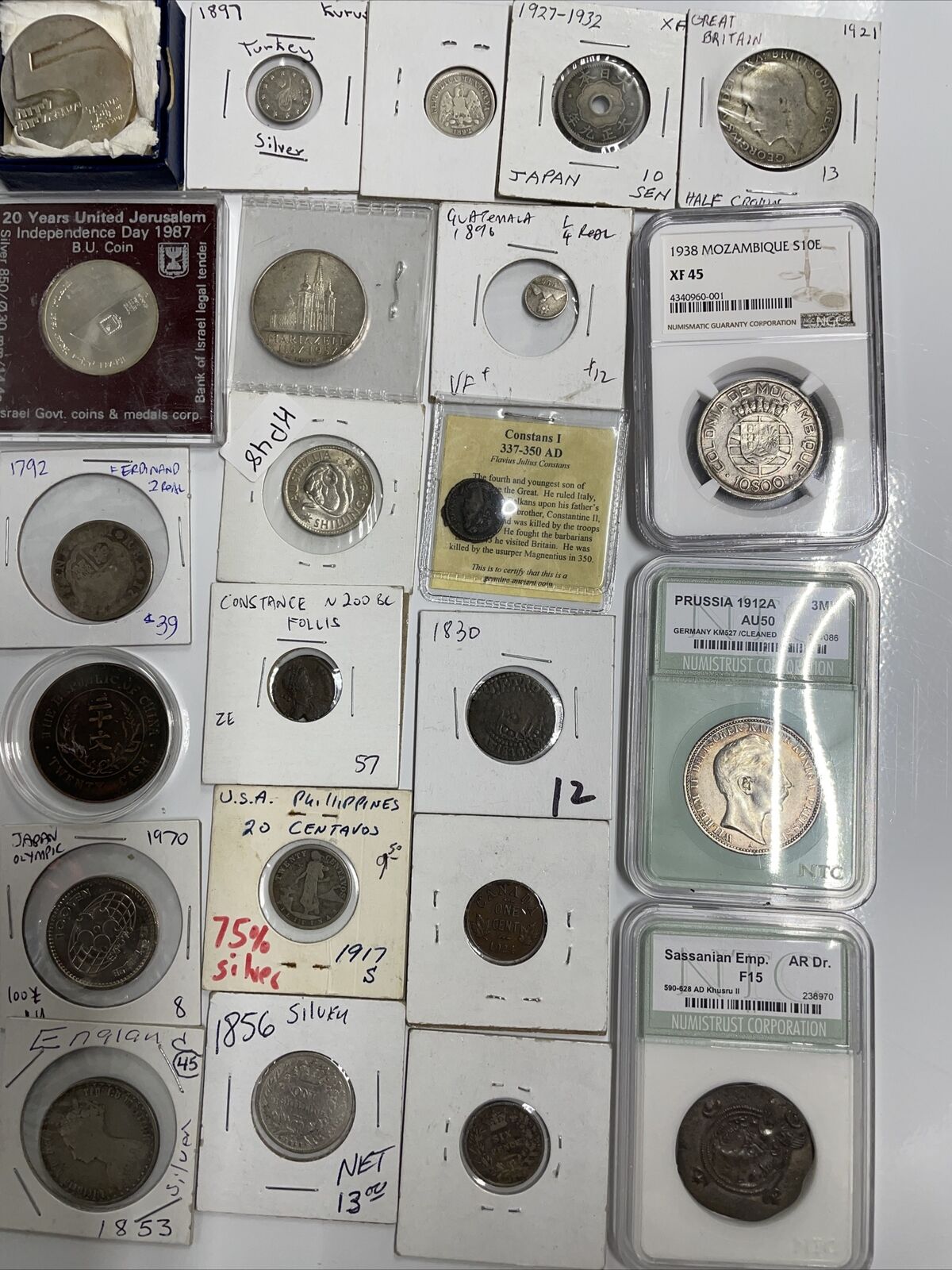 $49 WORLD coin/note grab bags guaranteed to include silver coins! FREE Shipping!