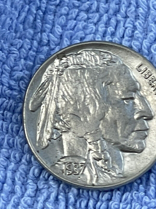 1937 Brilliant Uncirculated Indian/Buffalo Nickel. Welcome addition 2 collection
