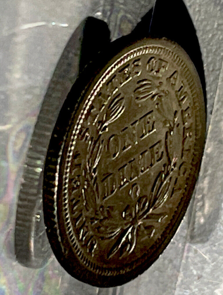 scarce 1849 o Seated Dime Gorgeous Specimen Borderline Uncirculated GEM