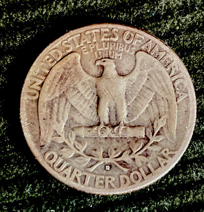 1932 D Washington Quarter 90% Silver Choice Fine F+ See Pics oldie & goodie!