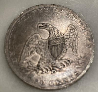 1837 reeded edge 50 cents extra fine beauty strong eagle on reverse