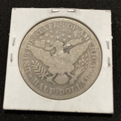 Set of 3 1894 POS Barber Silver Halves About Good to Good. Great Starters!