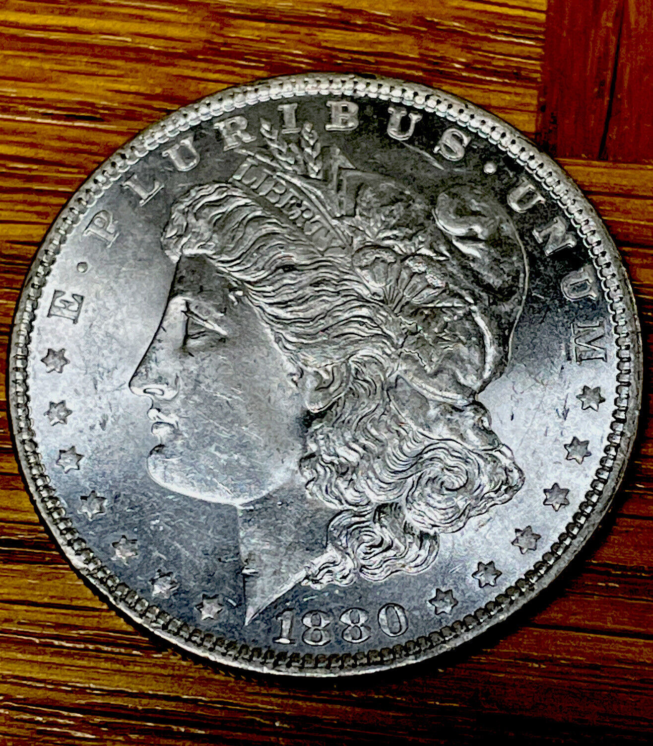 1880 gorgeous Gem Brilliant Uncirculated Morgan Silver $ going gone!