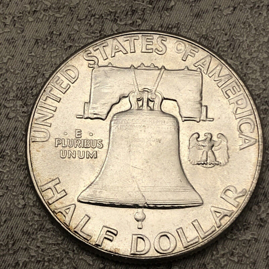 SC 1950 Franklin Liberty Bell Half Dollar FULL BELL LINES