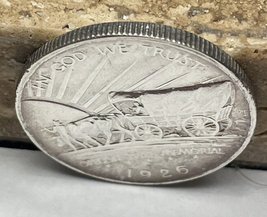 1926 s oregon trail silver half dollar choice uncirculated commemorative beauty