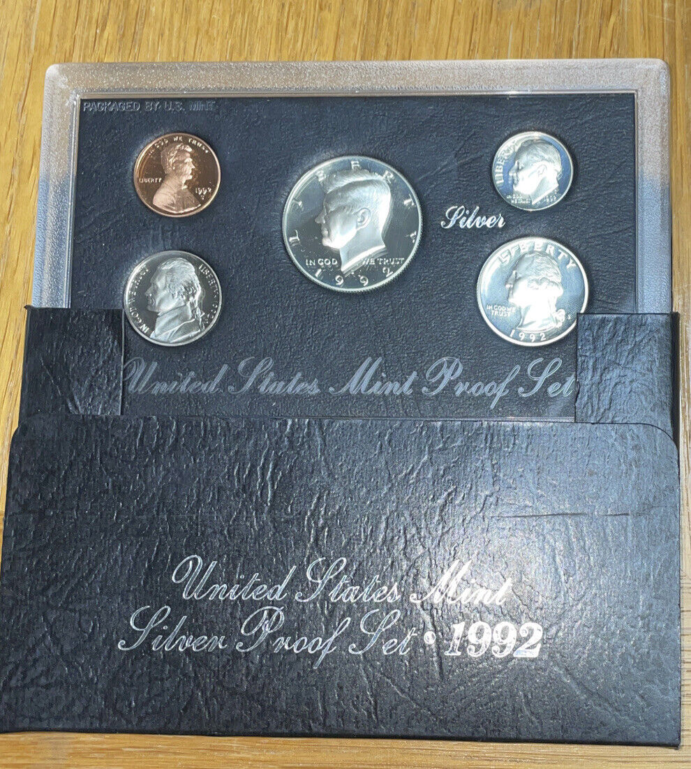 Random Date proof US Silver proofset with original box &certificate authenticity
