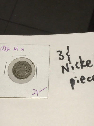 Three Cent Piece 1860's